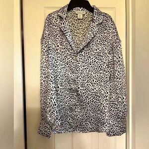 Rachel Zoe leopard print blouse size S